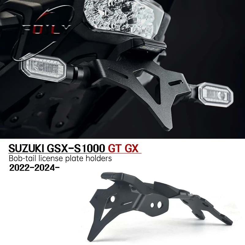 

For SUZUKI GSX-S1000 GT GX GSX-S1000GT GSX-S1000GX Motorcycle Rear Short Tail Stock License Plate Holder Tailstock Frame Bracket