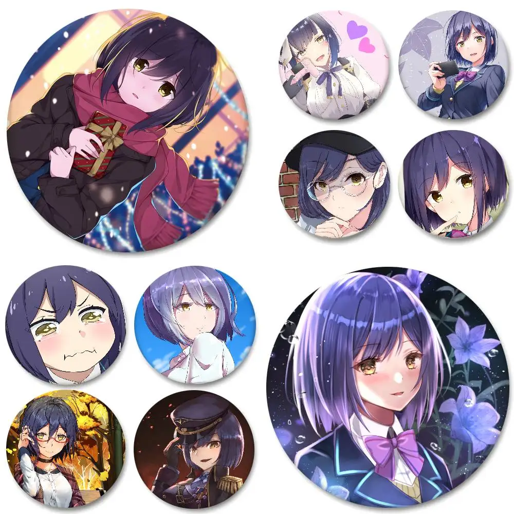 Anime Virtual Idol Shizuka Rin Round Badges Can Be Used To Decorate Clothes And Backpack Pins