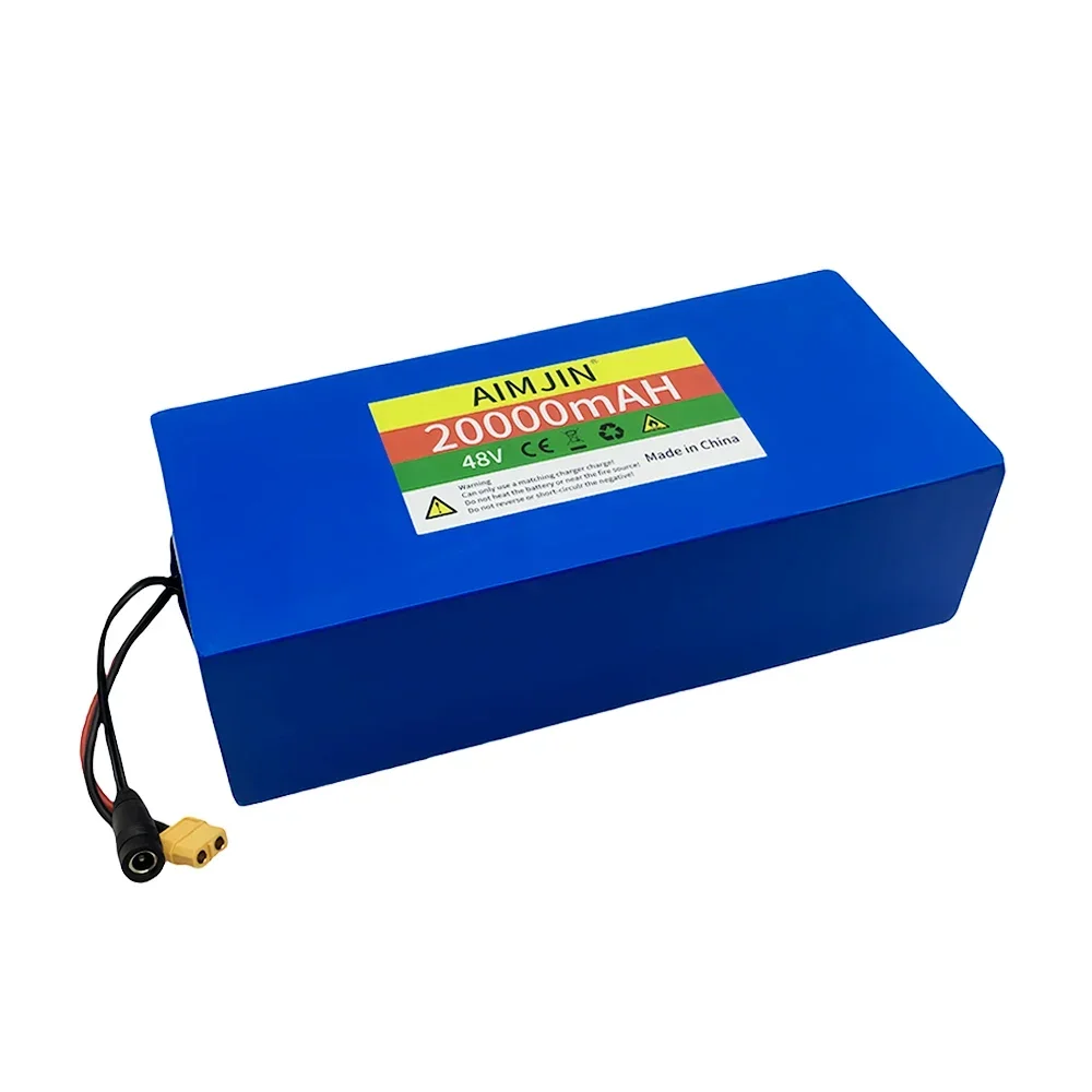 48V 13S5P 18650 20AH Lithium Battery Pack 100Ah Suitable for electric scooters, mountain bikes 250-1000W+charger