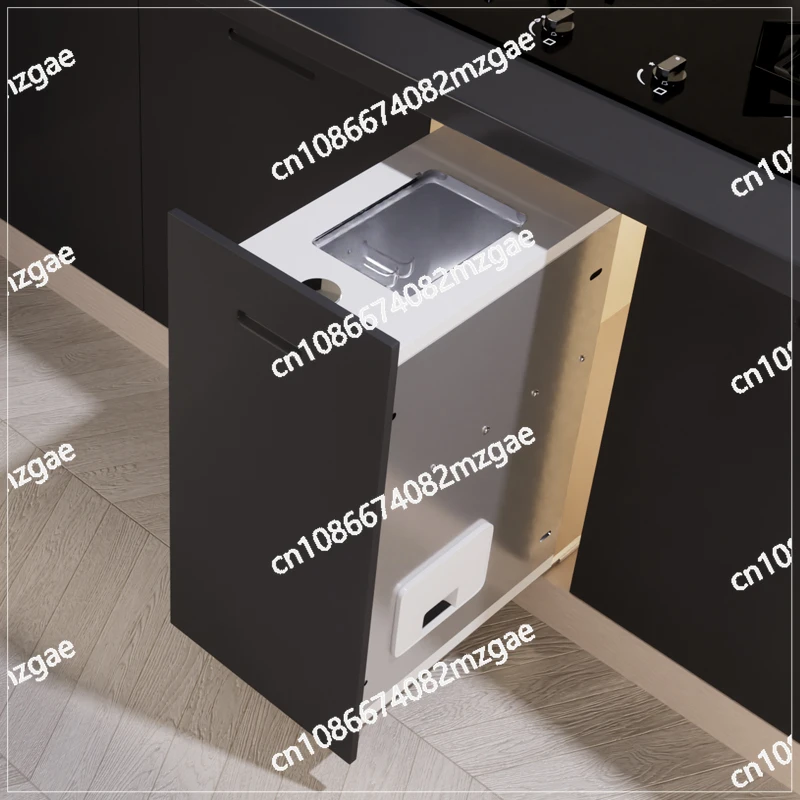 

304 stainless steel rice box basket cabinet rice noodle drawer rice bucket cylinder embedded into hidden