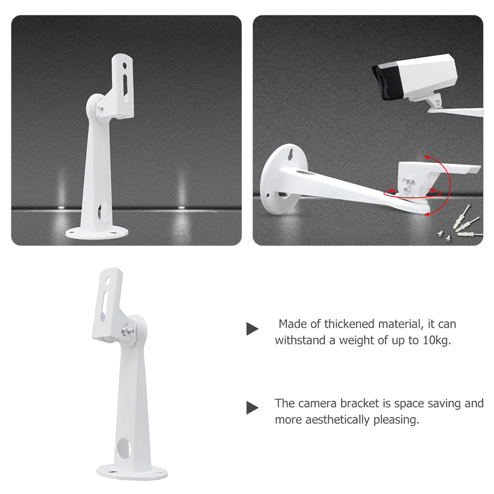 

Universal Bracket Thicken Adjustable Wall Mount IP Metal Holder 360 Degree Rotation Easy