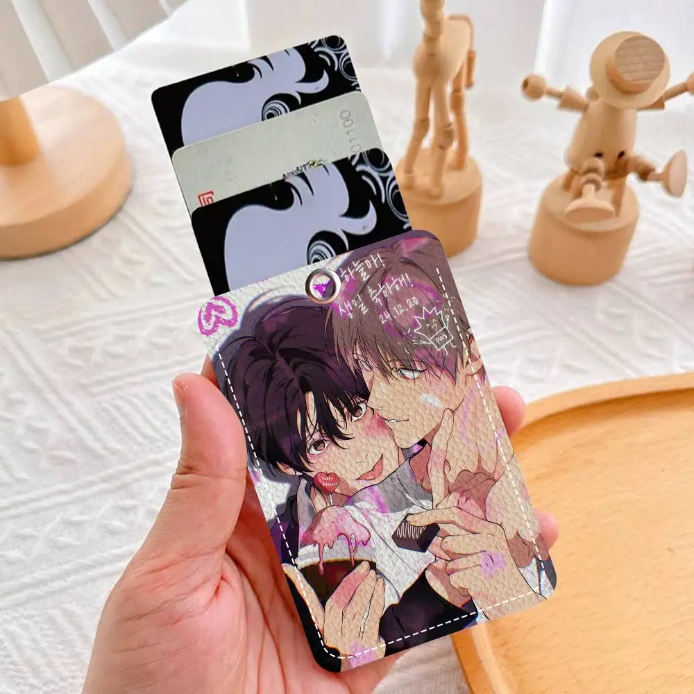 حامل بطاقات سلسلة المفاتيح المستطيل من Anime Lost In The Cloud، حامل بطاقة الائتمان شارة، حامل بطاقة هوية الطالب، غطاء بطاقات الحافلة