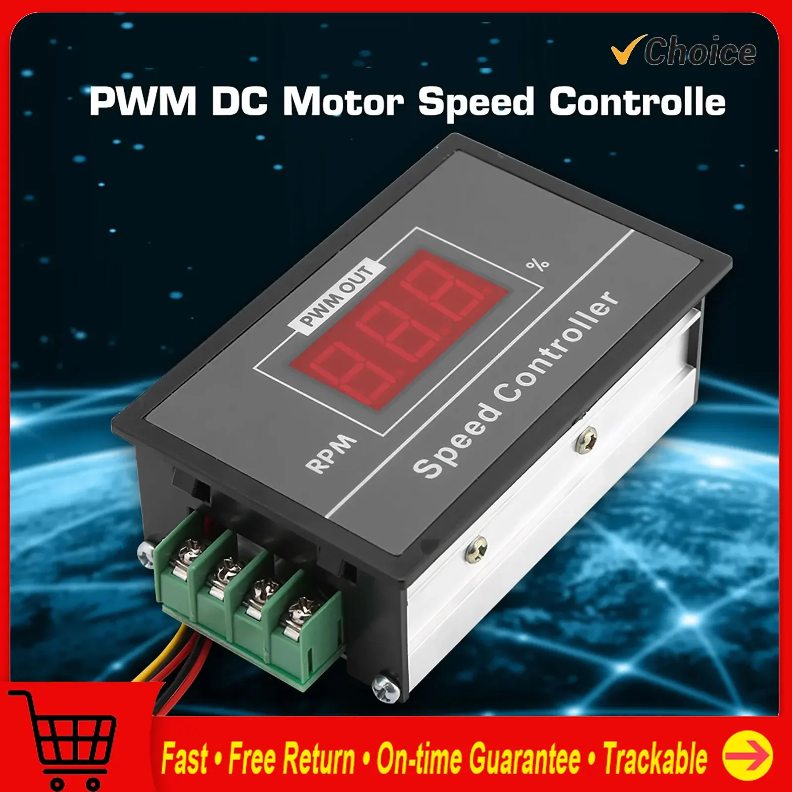 

DC 6‑60V 12V 24V 36V 48V 30A PWM DC Motor Speed Controller Start Stop Switch Adjustable Motor Controller DC Motor Controller