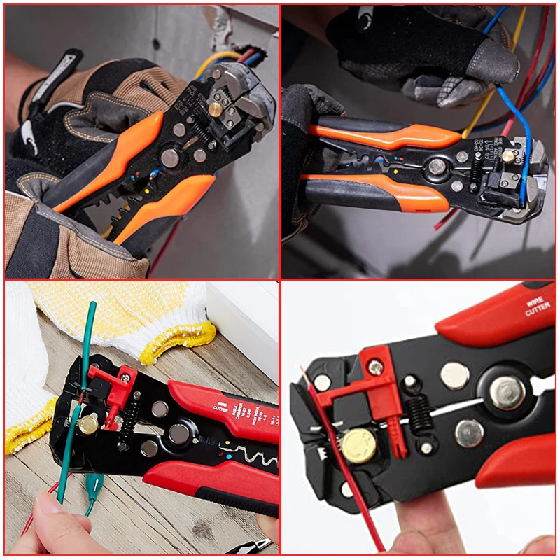 Wire Stripper Tools Multitool Plier Crimper Cable Cutter Multifunctional Stripping Tool Crimping Pliers Terminal 0.2-6.0mm2 tool