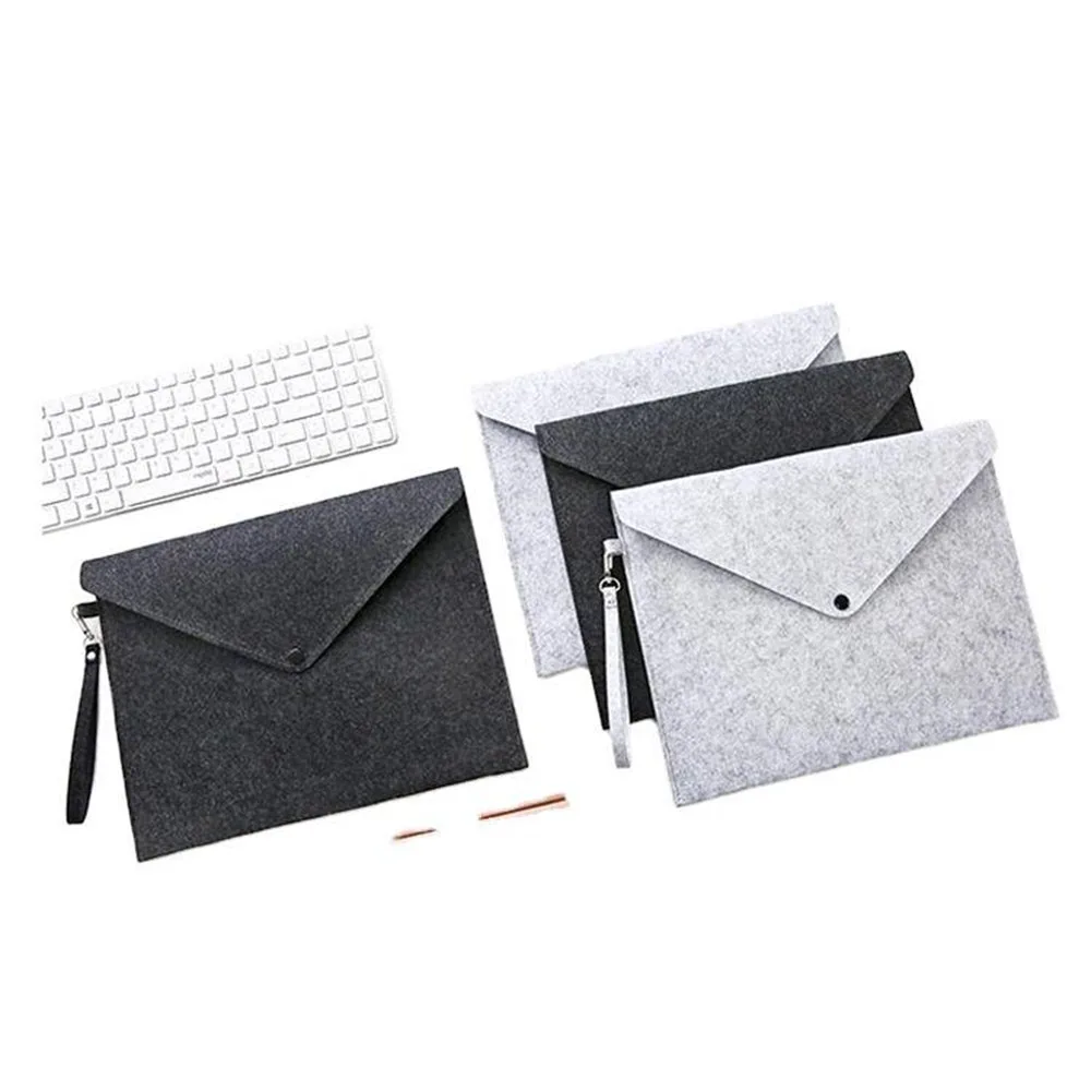 A4 Folder for Documents Felt File Folders Office Document Briefcase Filing Products Stationery Storage Organizer for Documents