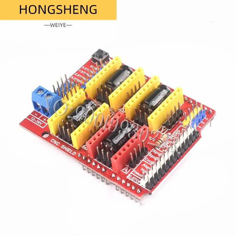 100% 3D 프린터 CNC 쉴드 확장 보드, V3 조각기, A4988 드라이버, 100% 신제품, 로트당 1 개