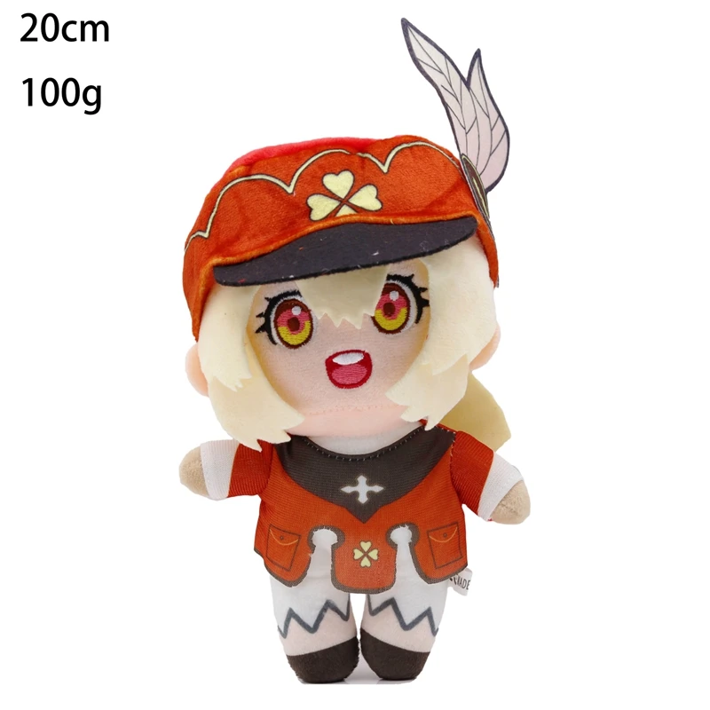 Creative Genshin Impact Plush Game 20cm Peripherals Cotton Doll School Bag Pendant Girlfriend Keychain Car Decoration Gift Toy