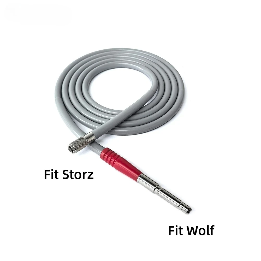 High Transmission Grey Fiber Optic Light Source Cable Abrasion Resistant Fit Wolf  fast shipping