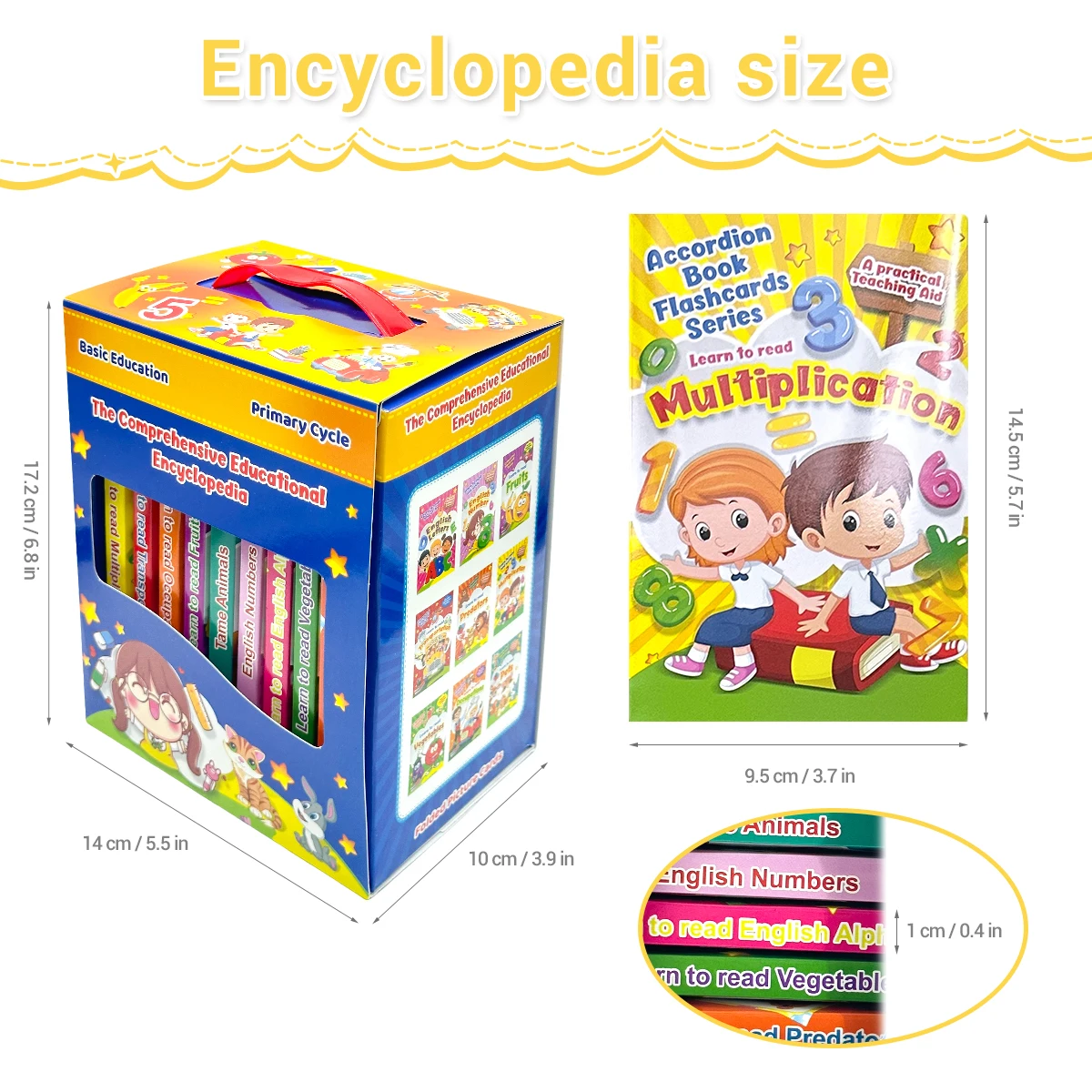 Set Of 9 Book English Folding Books For Children Educational Learning Storybook About Animals/vehicles/fruits For 3-8 Years Old