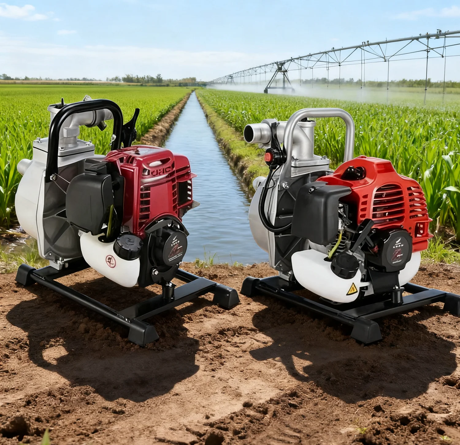 Bomba de agua para motor de gasolina, bomba de refuerzo de 4 tiempos, riego agrícola, bomba autocebante de gasolina de alta presión para el hogar