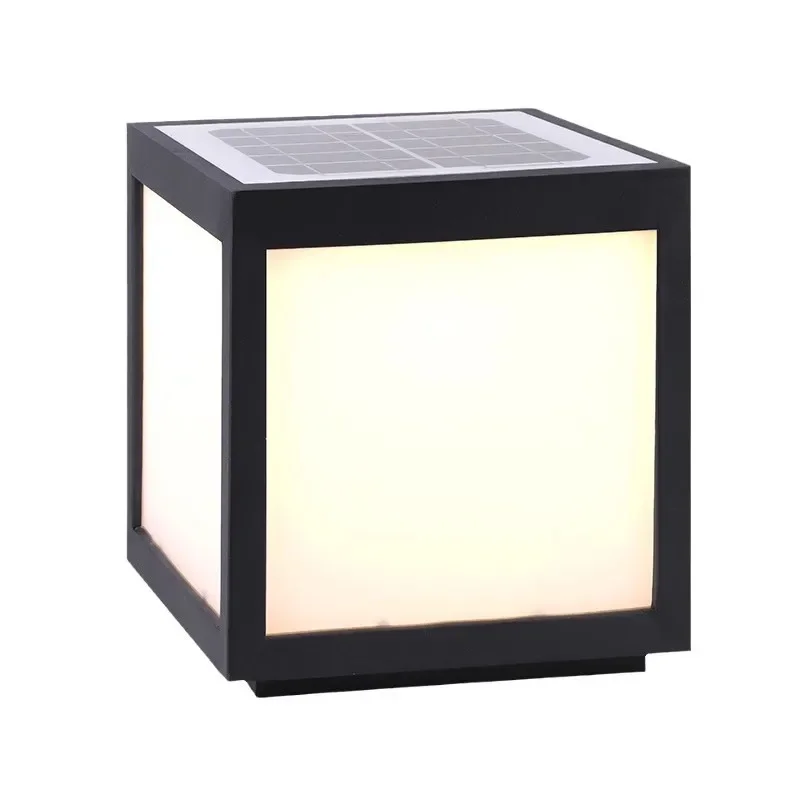 コラムランプ-屋外ガーデンランプ-ソーラーゲートコラムランプ