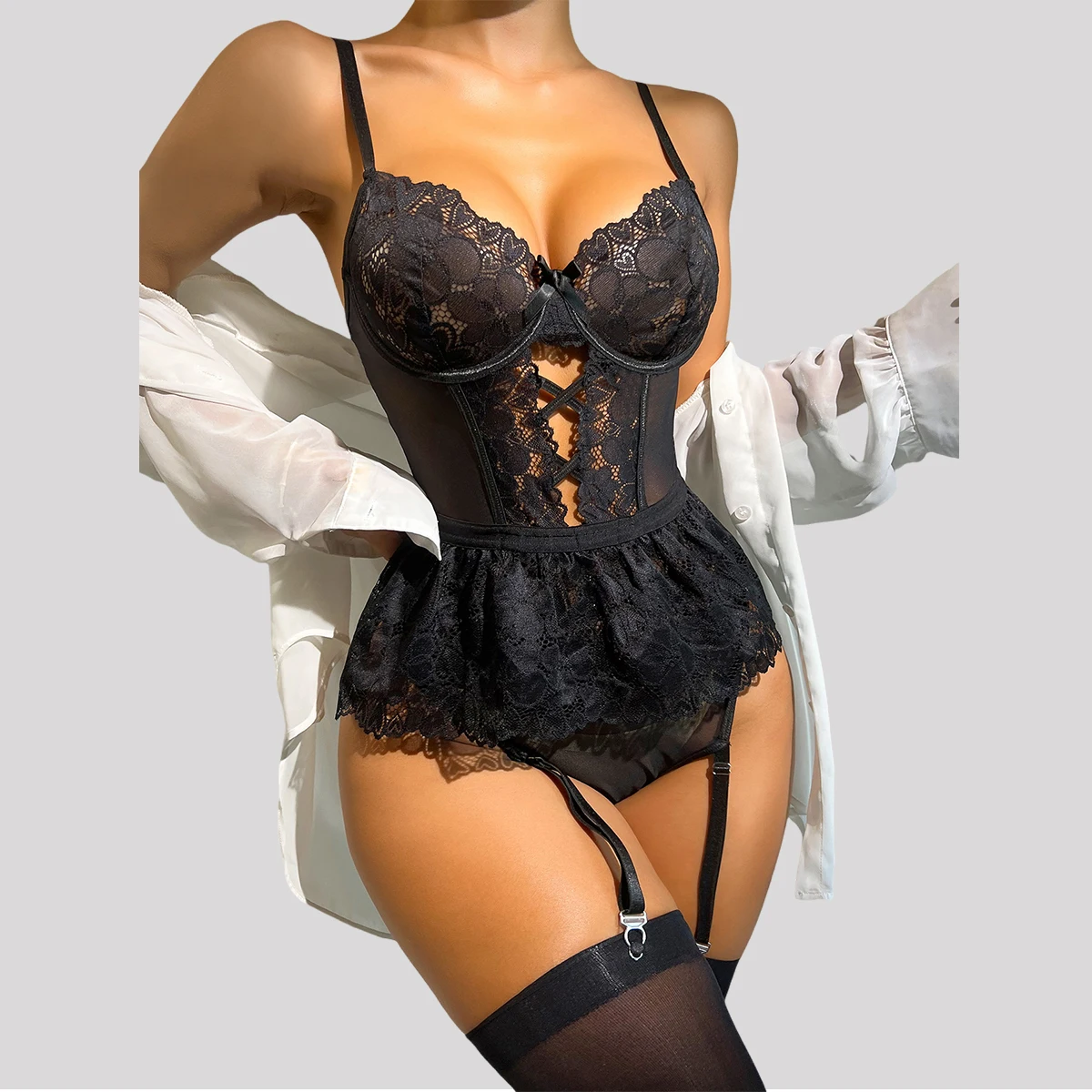 

Tornova Attractive Chest Suspenders Erotic Woman Sexy Lingerie Super Hot Women's Pornographic Lingerie Set Sexy Female Underwear