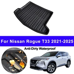 Car Auto Rear Boot Cargo Liner Tray Trunk Mat Carpet for Nissan Rogue T33 2021 - 2025 Pad Anti-dirty Anit-Water 2022 2023 2024
