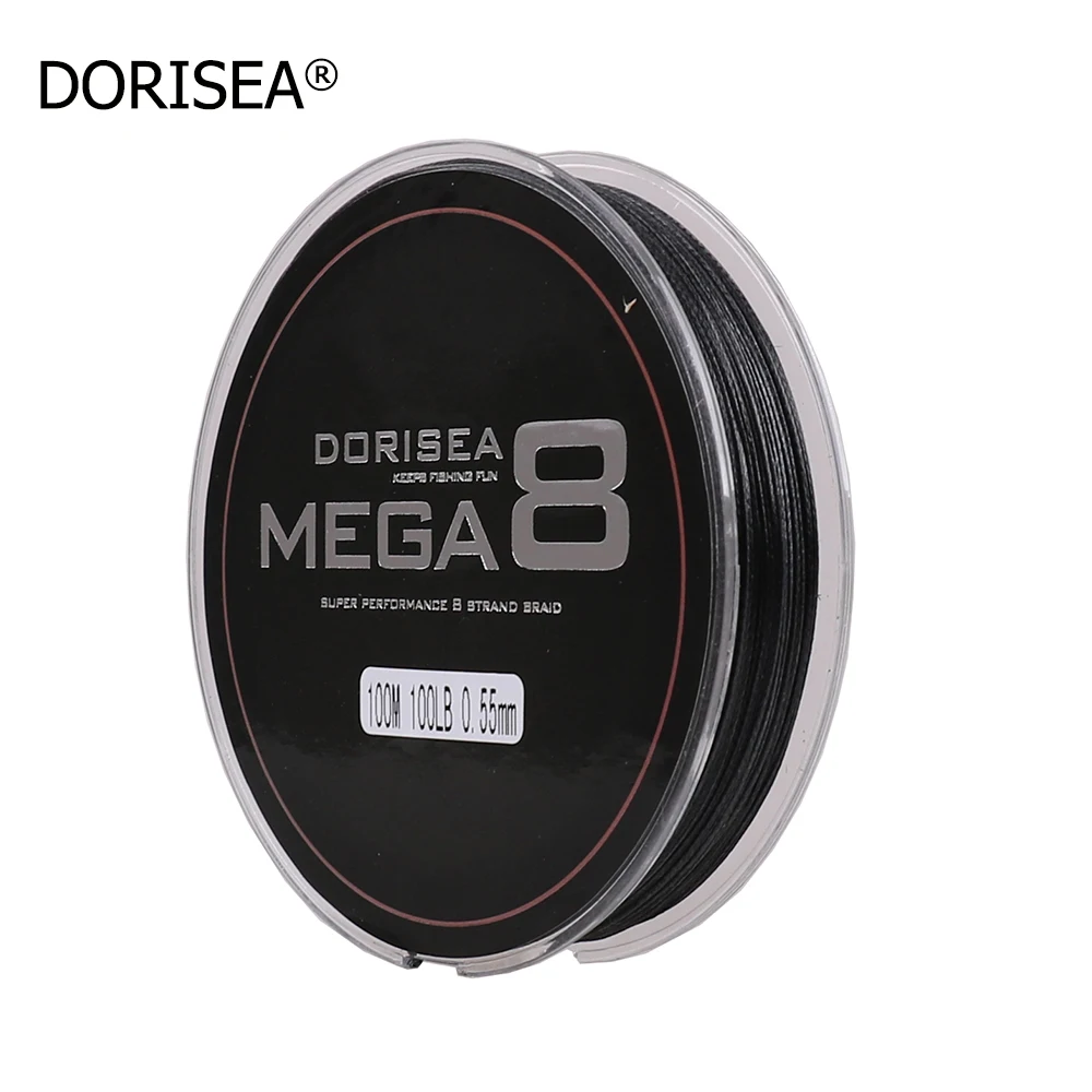 DORISEA MEGA 8 Strands 100M PE Multifilament Braided Fishing Line Wire