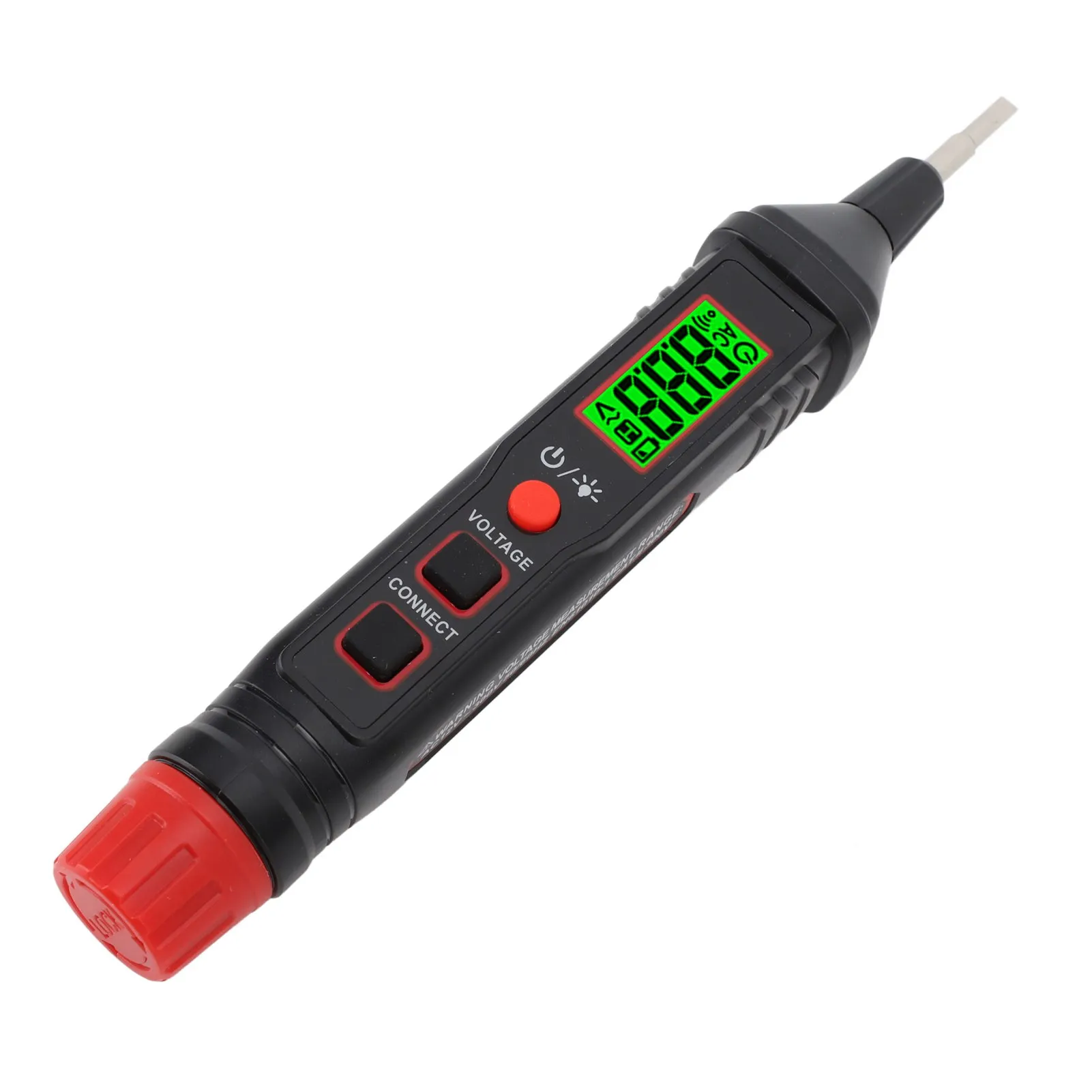 HT92 NCV Voltage Tester Pen with Audible Visual Alarm LCD Screen Flashlight for AC DC 12V to 300V Electrical Testing