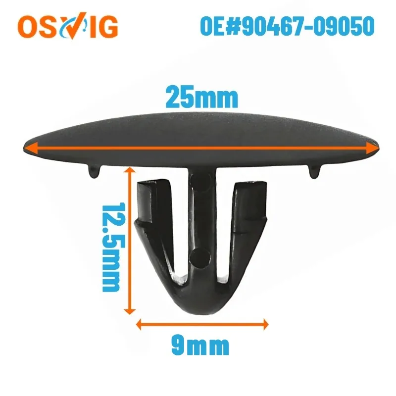 50pcs OE#90467-09050 90467-A0003  Auto Hood Insulation Retainer Clip for Toyota Lexus