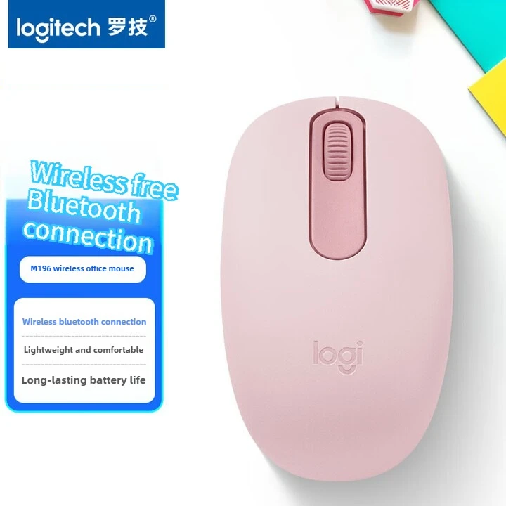 

Беспроводная Bluetooth-мышь Logitech M196, мышь для офисного/домашнего использования, длительный срок службы батареи 12 месяцев, компактная и портативная