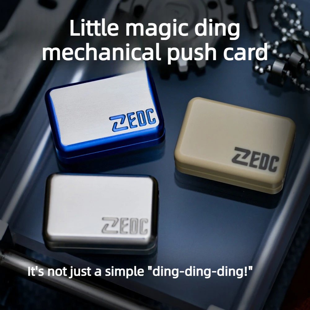 

JGZZ EDC Маленький дьявол Механический плотный абзац Металлическая нажимная карта Декомпрессионная настольная игрушка