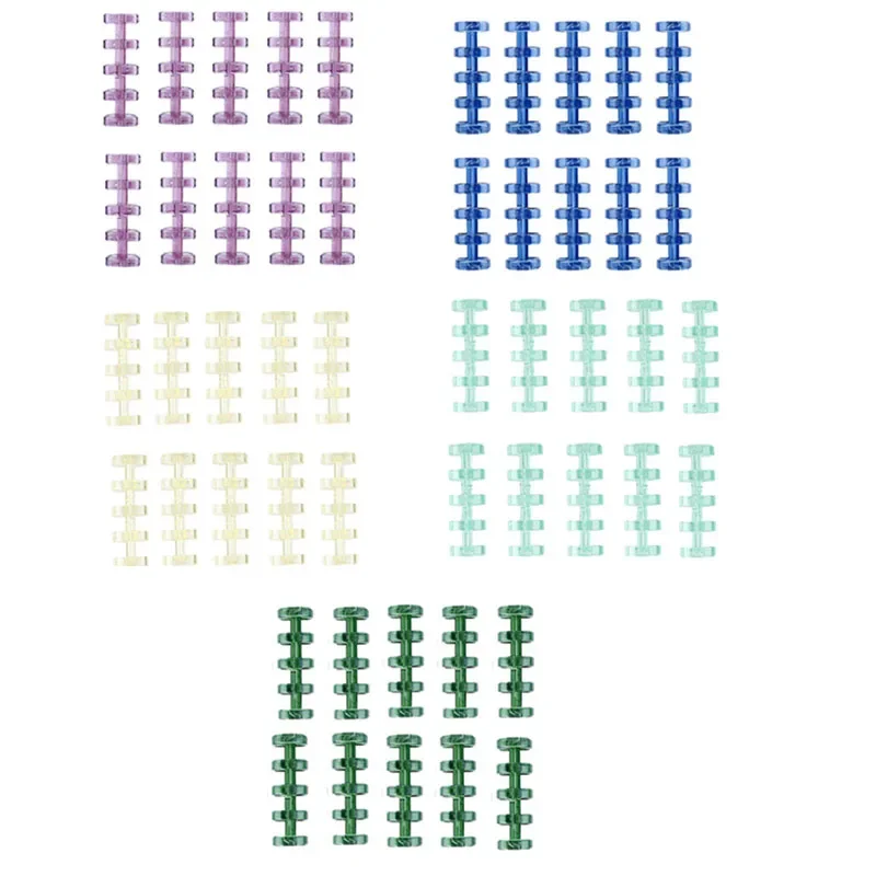 10/50Pcs Snap Split Binder Rings for Stationery