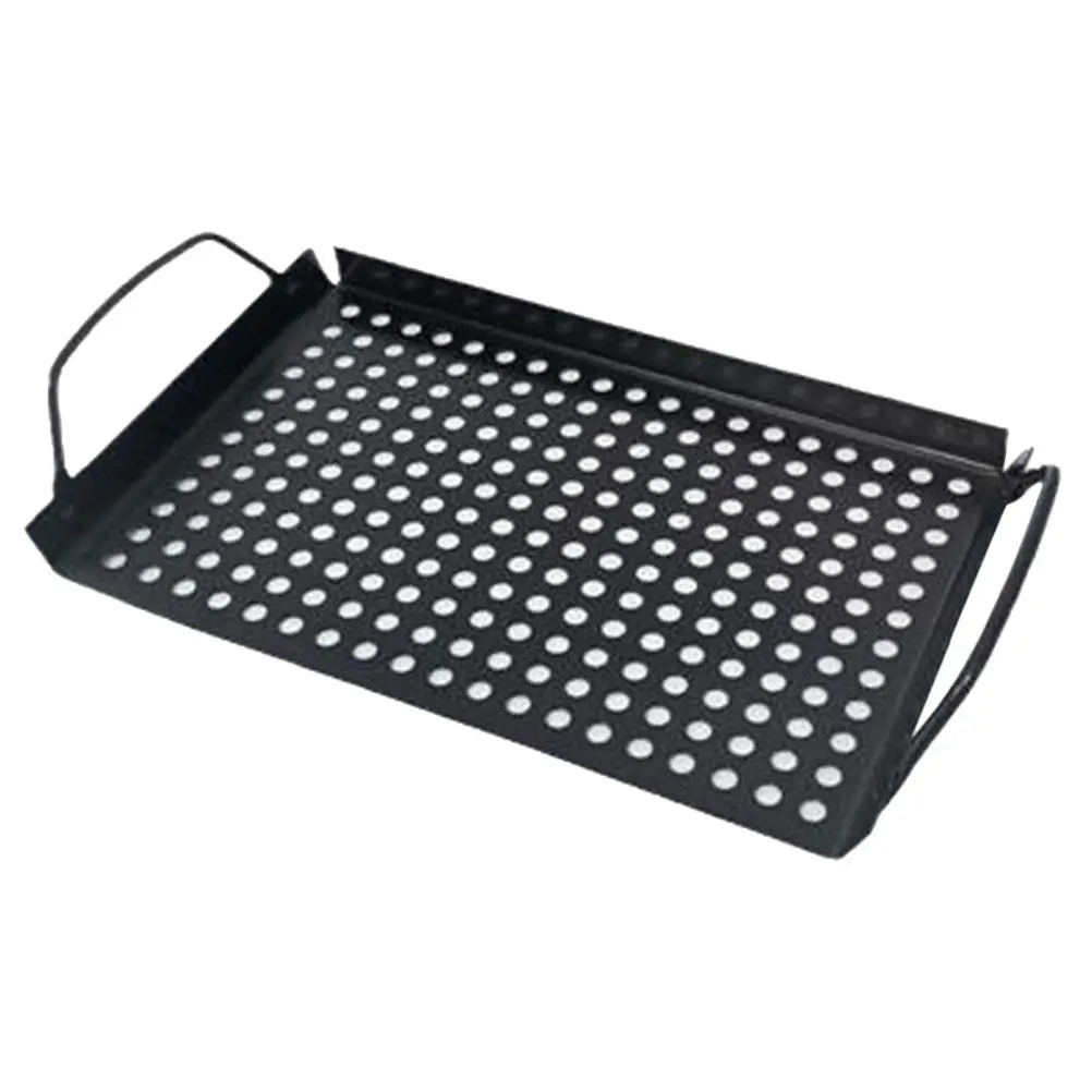 

Nonstick Grill Square Tray Lightweight BBQ Pans for Outdoor Camping Hiking Versatile Grilling Steak Vegetables High