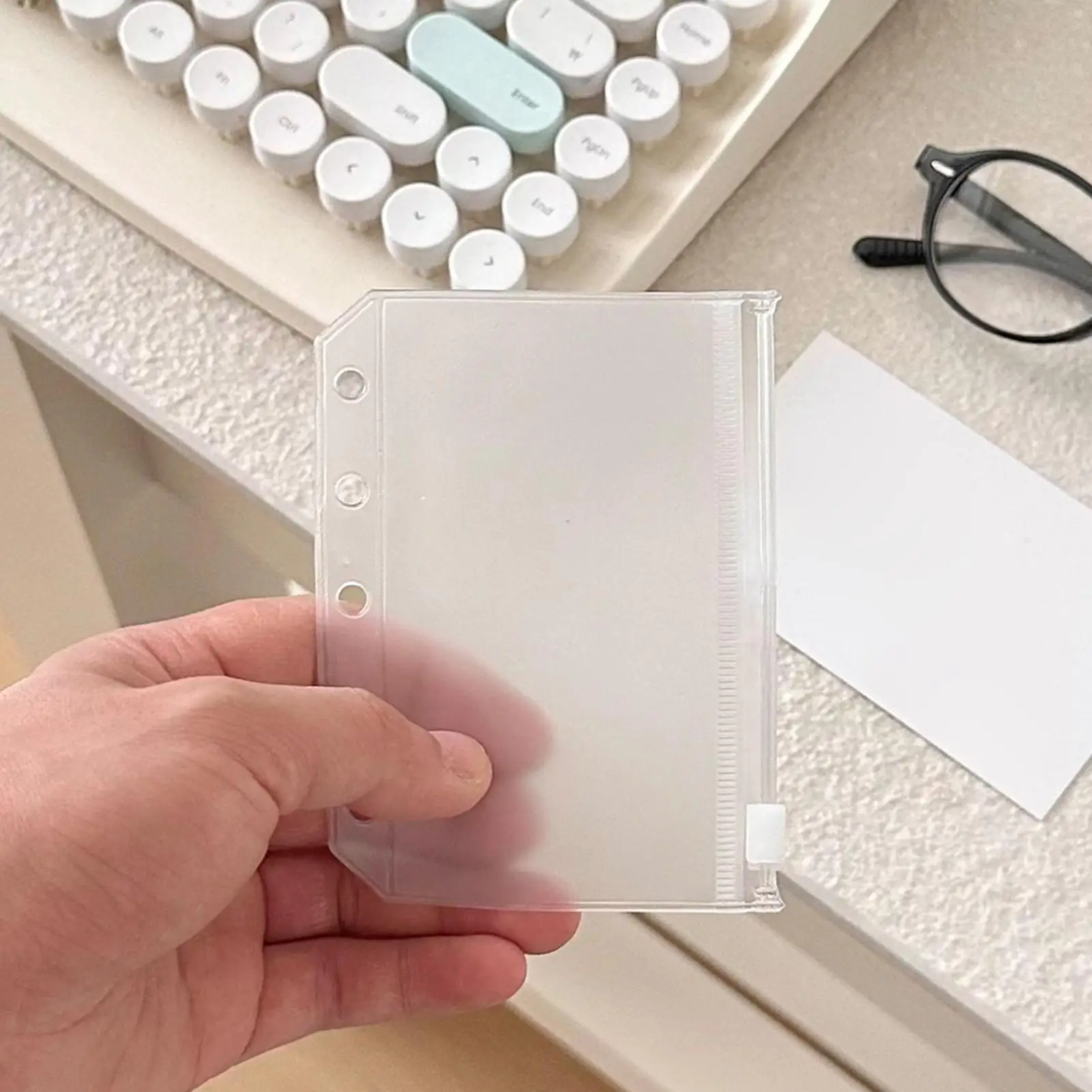 Clear Page Protectors 10 Pieces 5-Ring M5 Zipper Document Sleeves Binder Protector Pages For Professionals Travelers Artists