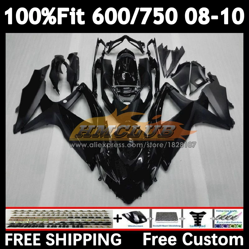 

Injection For SUZUKI GSXR 600 750 CC Stock black GSXR600 2008 2009 2010 15No.1 GSXR-600 GSXR-750 K8 GSXR750 08 09 10 Fairing