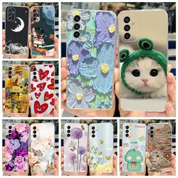 For Samsung Galaxy M13 4G Case SM-M135F Cute Painted Cover Soft SIlicone Phone Case For Samsung M13 M 13 GalaxyM13 Fundas Bumper