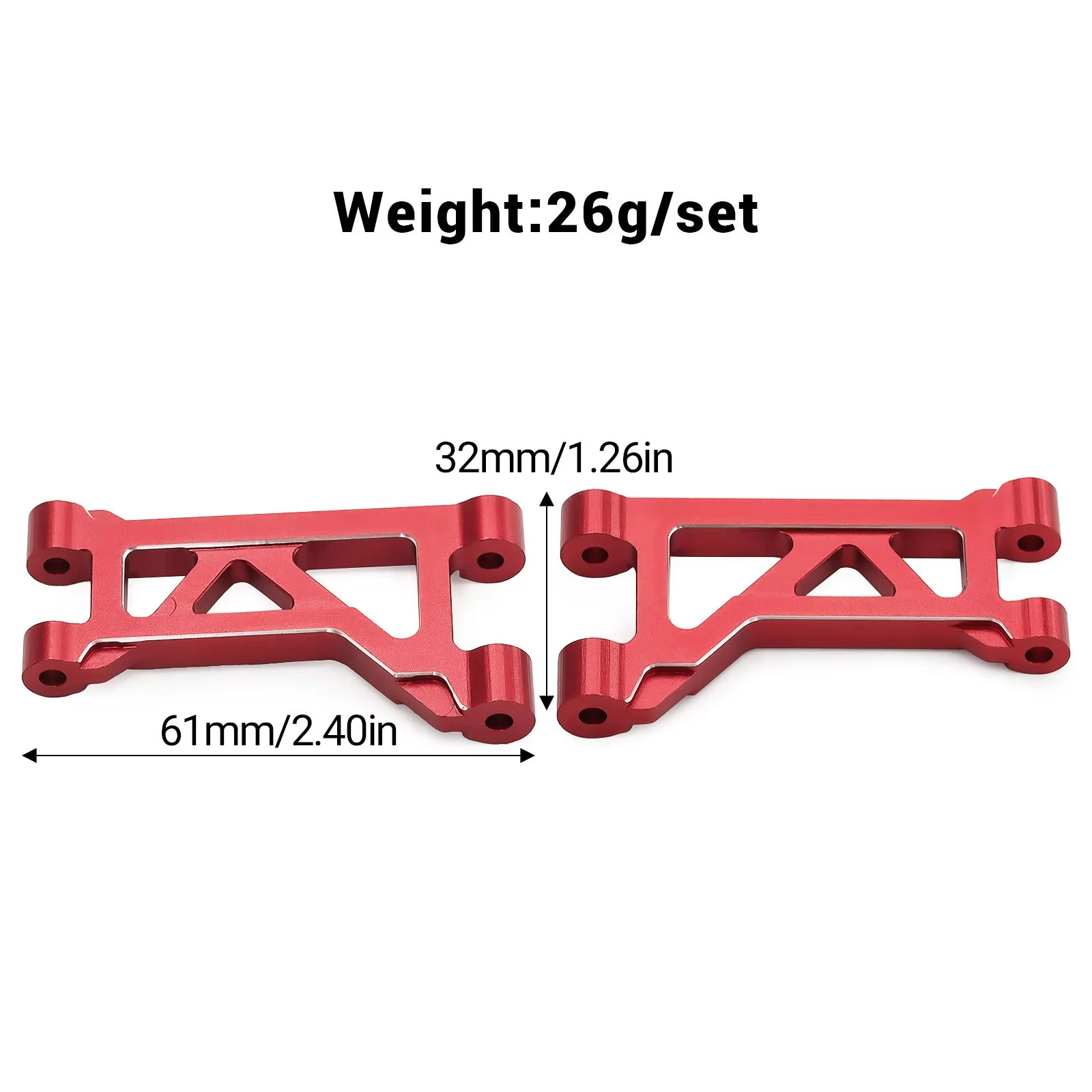 Metal Front Upper Suspension Arm RC Car Upgrade Parts for TRAXXAS MINI MAXX MONSTER TRUCK 107154‑1