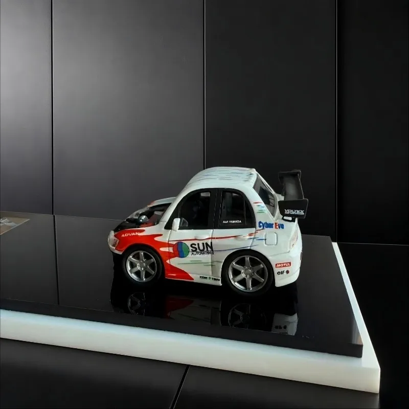 ERAQ & aLL iiN Fanatic 1/64 Evo9 FL5 R32 Egg Car Rocket Rabbit Resin Car Model Car Toy Collection Model Christmas Gift