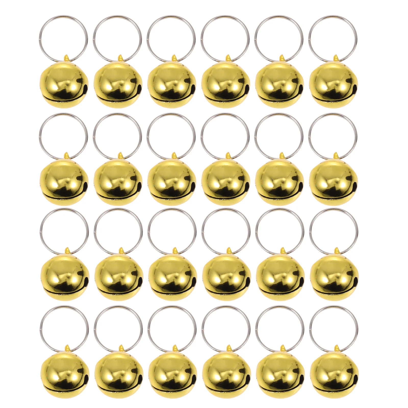 

24Pcs Decorative Bells Premium Material Christmas Showcase Layout Home Restaurant Bar Cat Bells Adorable Collar Bell