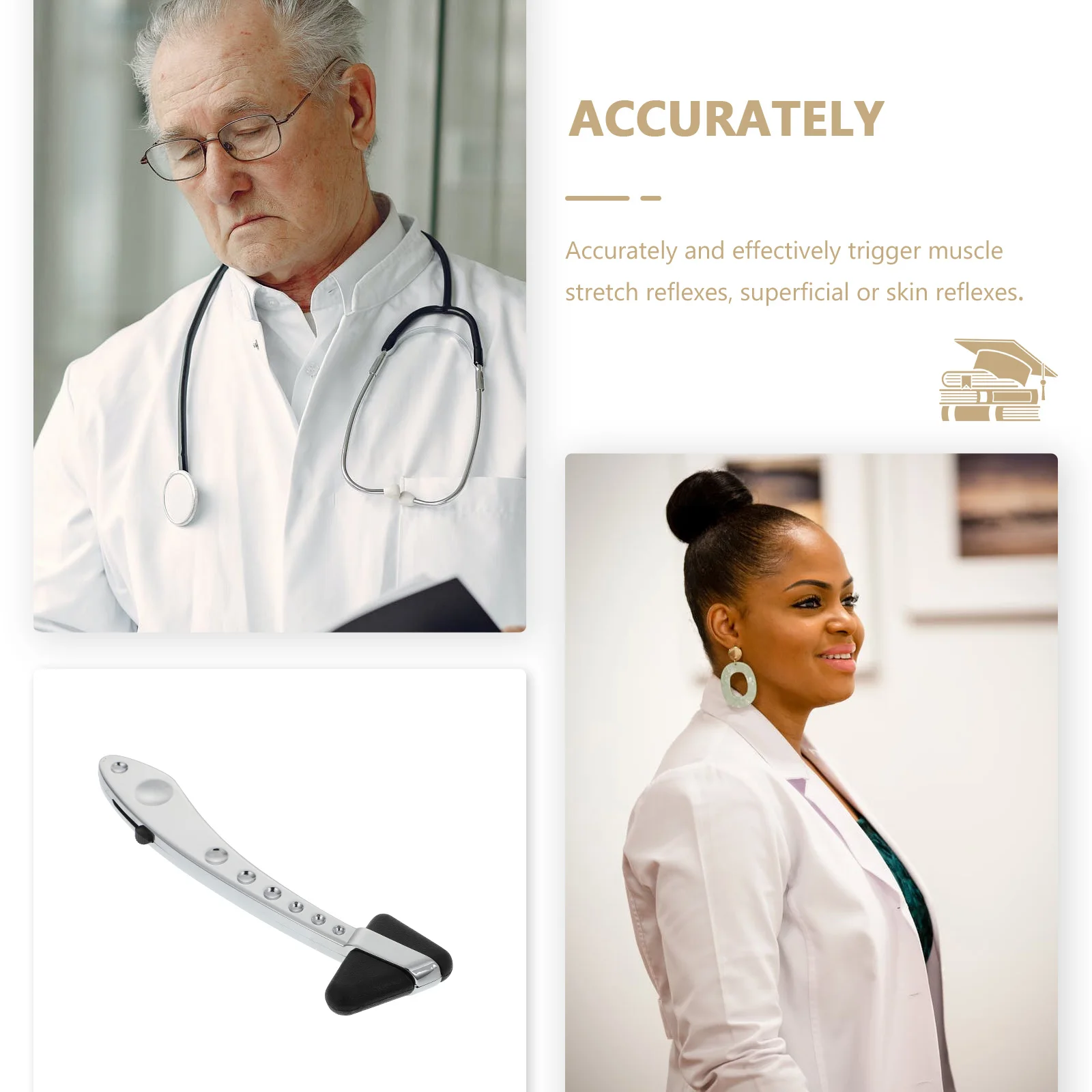 

Percussion Hammer Diagnosis Nerve Portable Hammers Diagnostic Pp Zinc Alloy Triangle Plexor Testing Medical