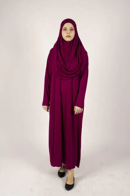 IQRAH Prayer Dress Child-Waitress Boy-Fuchsia