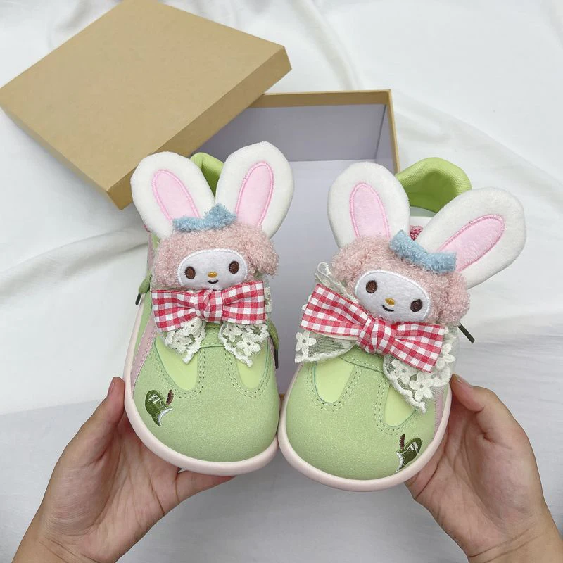 Urocze Sanrio My Melody Letnie Nowe Oddychające Uniwersalne Trampki Anime Kreskówka Dziewczęce Lekkie Antypoślizgowe Buty Codzienne