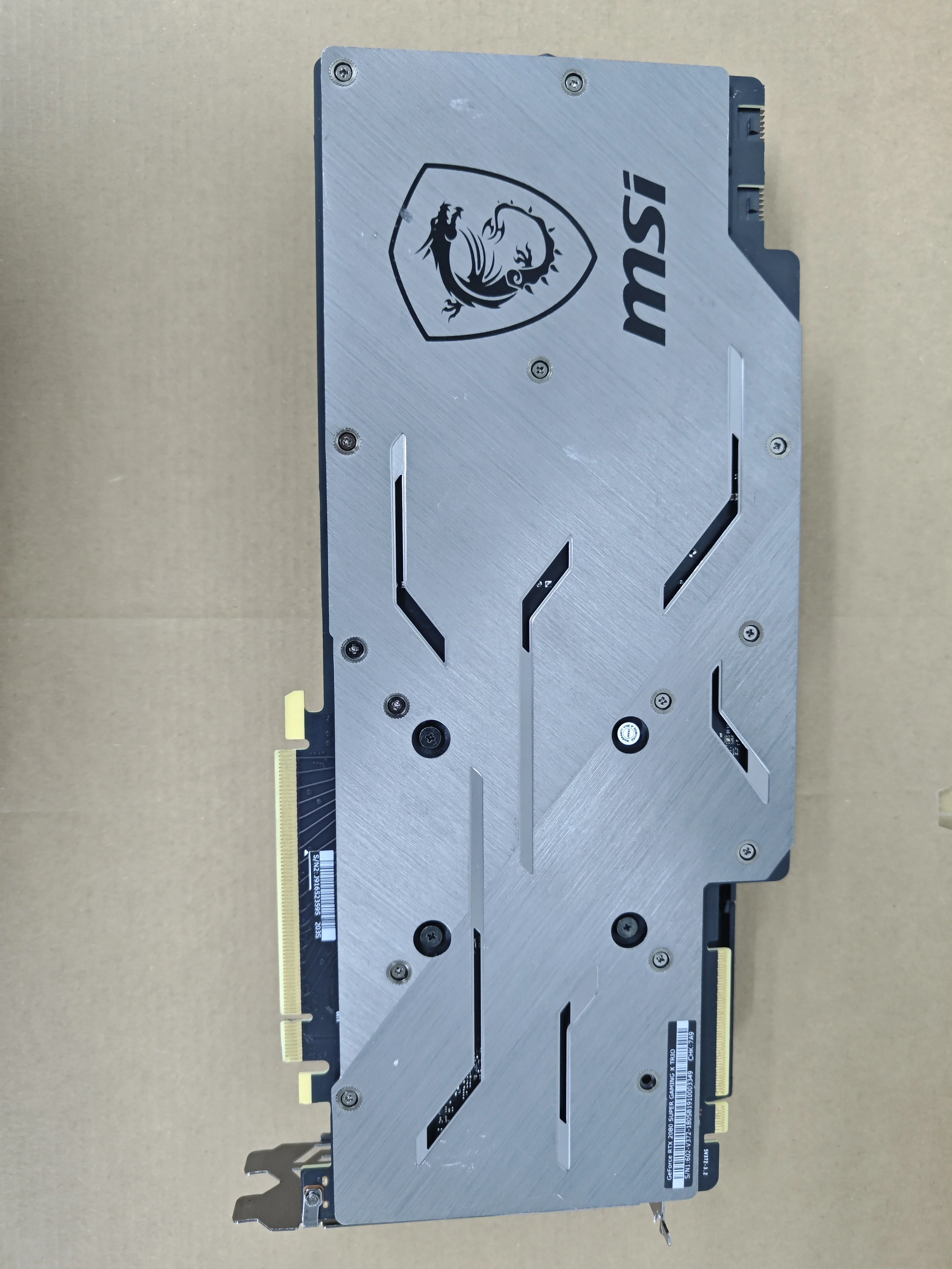 RTX 2080 SUPER 8GB graphics card MSI RTX2080 SUPER GAMING X TRIO