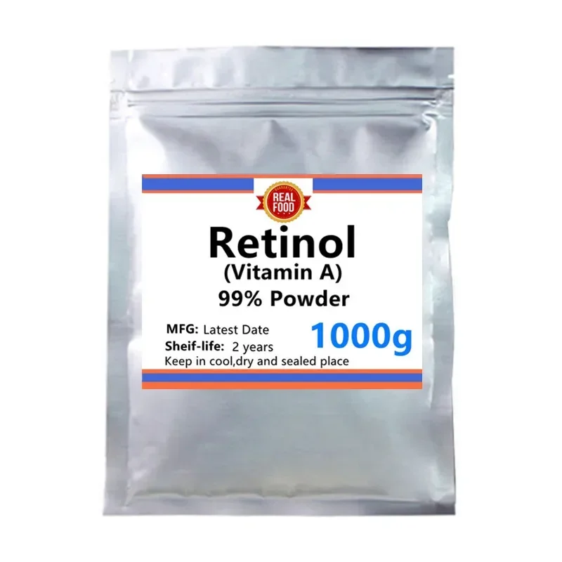 50-1000g 99% Retinol / Vitamin A,Free Shipping