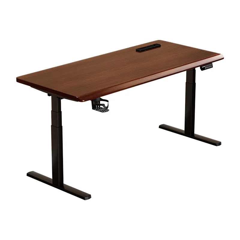 

Стол для компьютера с электроприводом, полностью из массива дерева, для учебы и домашнего офиса