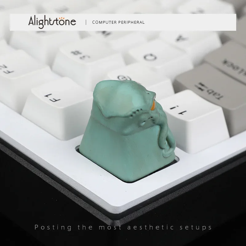 Creative three-dimensional octopus keycap 3D embossed cross personalized resin single peripheral custom original mechanical keyc