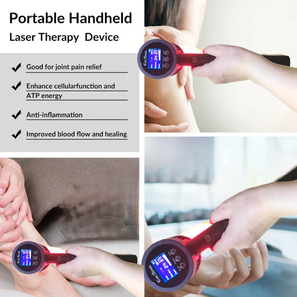 

Advanced 25-Diode Cold Laser Lamp - 1295mW Total Output for Full-Body Physical Therapy on Knees, Shoulders, Back & Neck