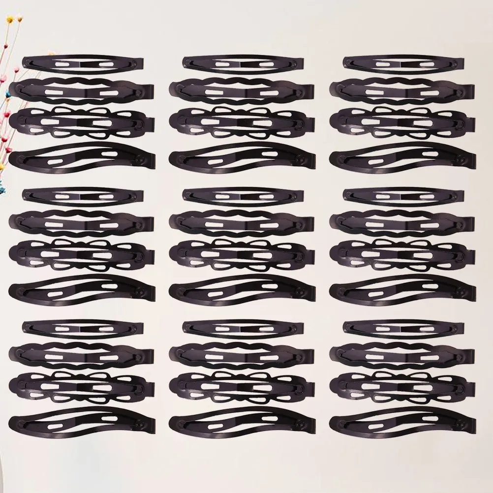 48Pcs Hair Clips Steel Snap Side Bang Hairpins Set for Women Classic Simple Hairstyle Decoration Steel Hair Clips