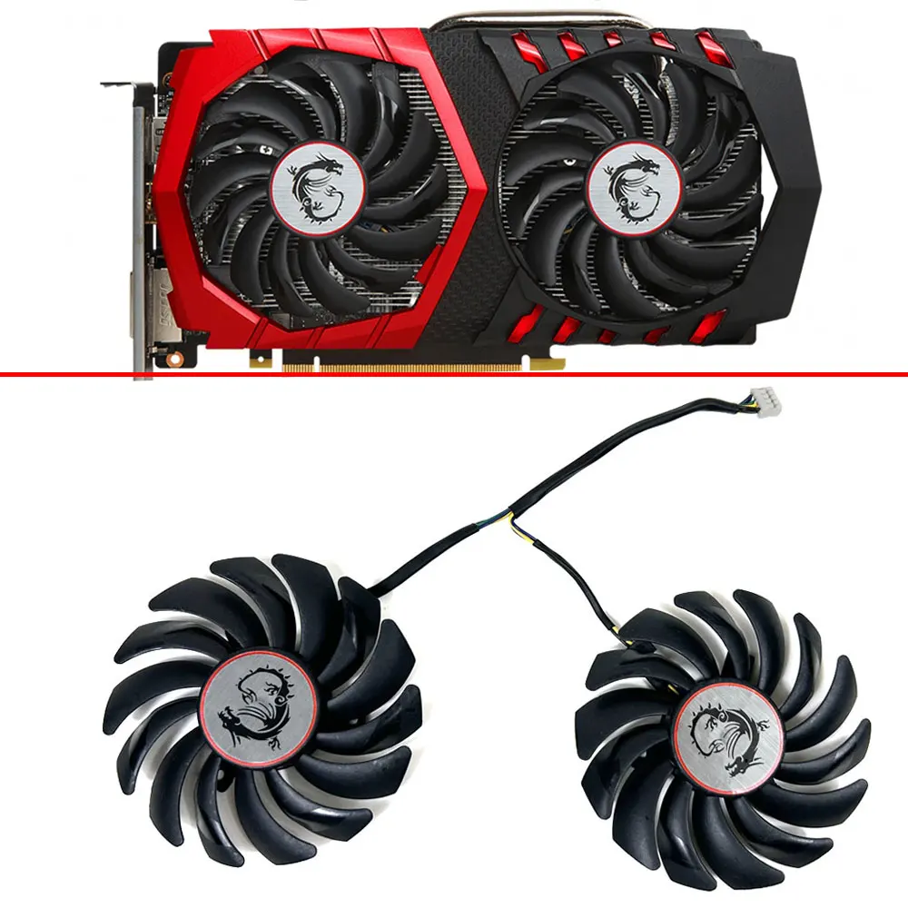 

Cooling Fan 85MM 4PIN PLD09210B12HH PLD09210S12HH GTX1050TI GPU FAN For MSI GeForce GTX 1050Ti GAMING gtx1050 Graphics Card Fans