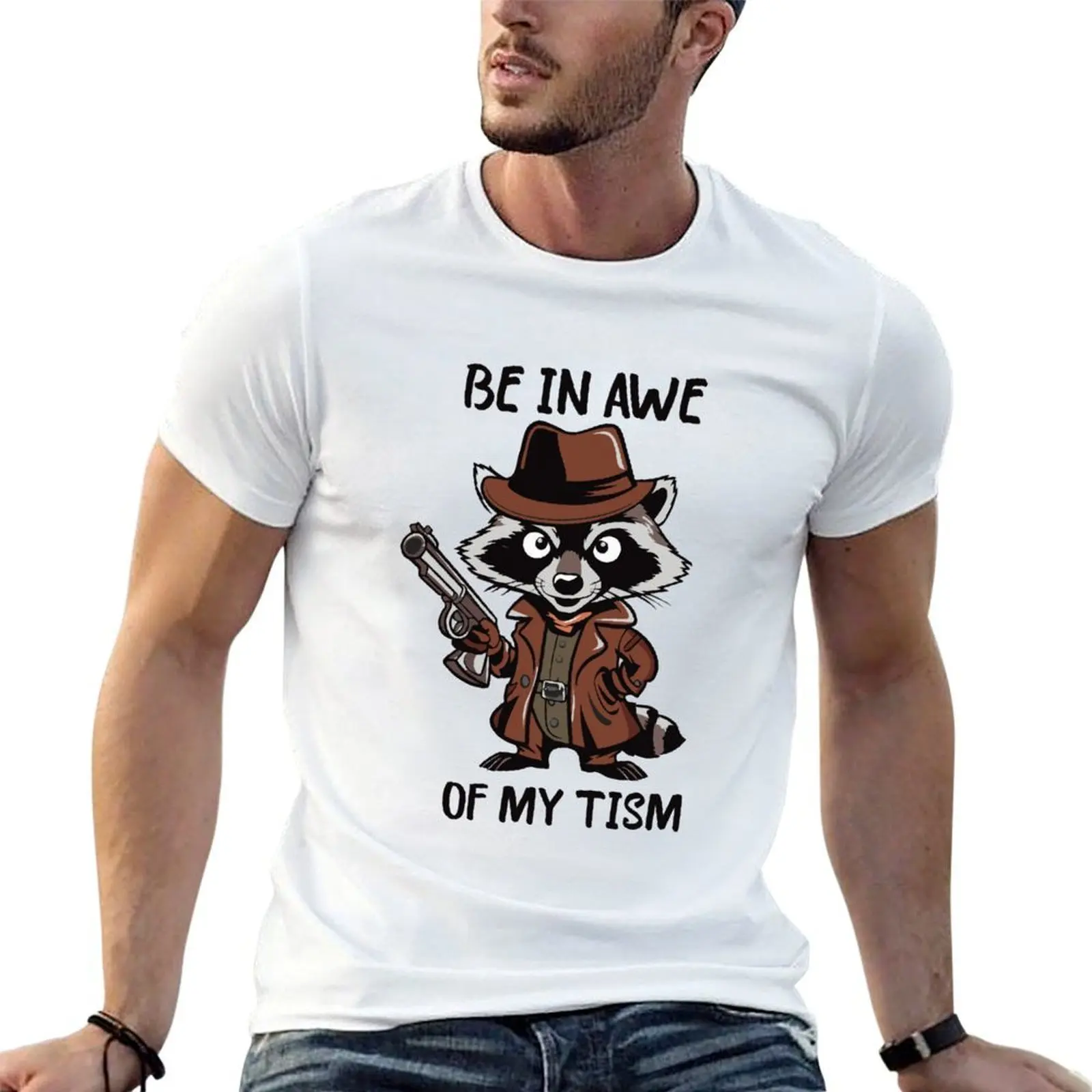Soyez ébloui par mon dicton amusant sur le thème du tismes, avec un renard. T-shirt grande taille à col rond