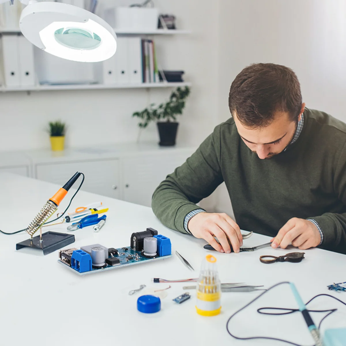 

3 pcs Power Module Step-Down Buck Converter Adjustable Voltage Regulator For Diy Mobile Vehicle Supply