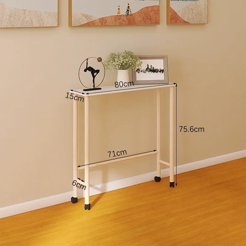 

Super narrow bookshelf with back shelf against wall