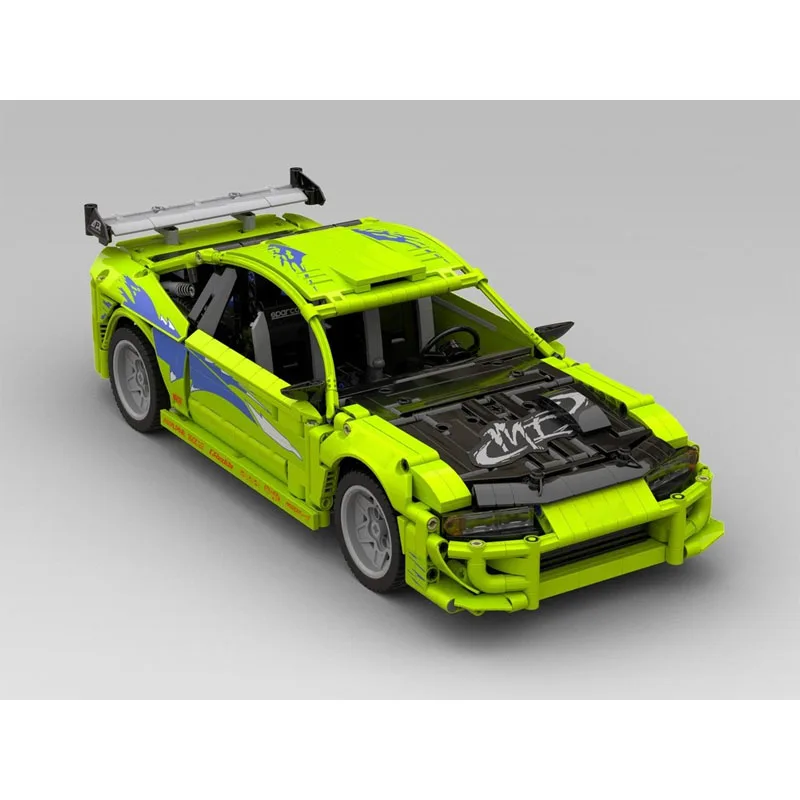 MOC-204070 Nuovo modello classico di mattoni da corsa per supercar della città 1297 pezzi - Regalo giocattolo per blocchi di compleanno per ragazzi e bambini