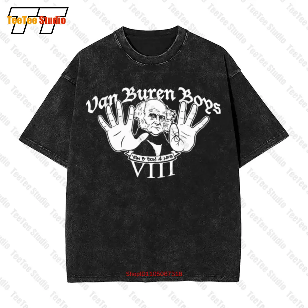 

Винтажная футболка большого размера с логотипом Van Buren Boys Sign Firmenlogo J4CE