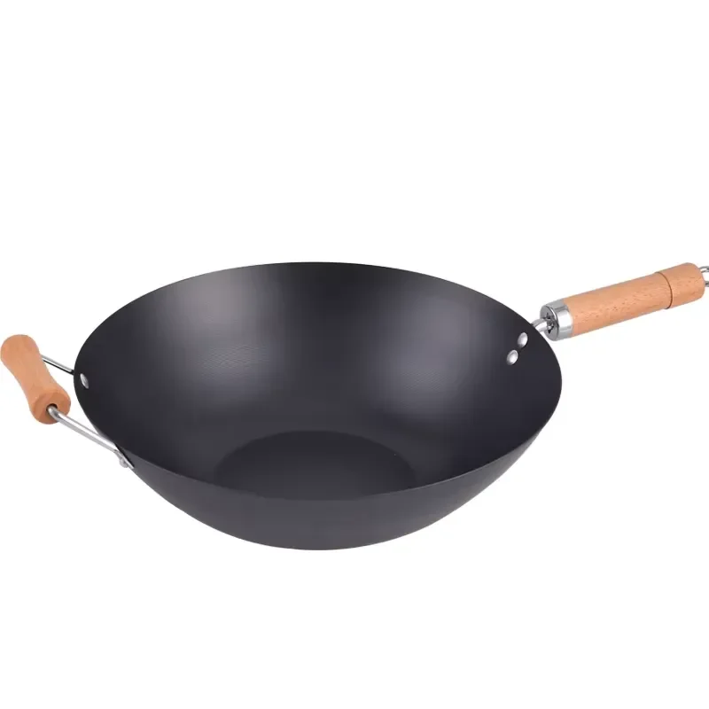 Custom Chinese Kitchenware 1.5mm Thick Two Layer Non-stick Carbon Steel Pot Lid 14cm 35.5cm
