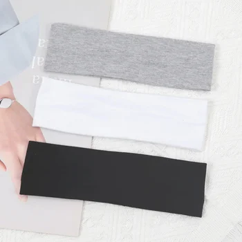 3 pièces bandeaux de sport de mode pour les femmes bandes de cheveux élastiques en cours d'exécution Fitness Yoga bandes de cheveux extensible maquillage accessoires de cheveux