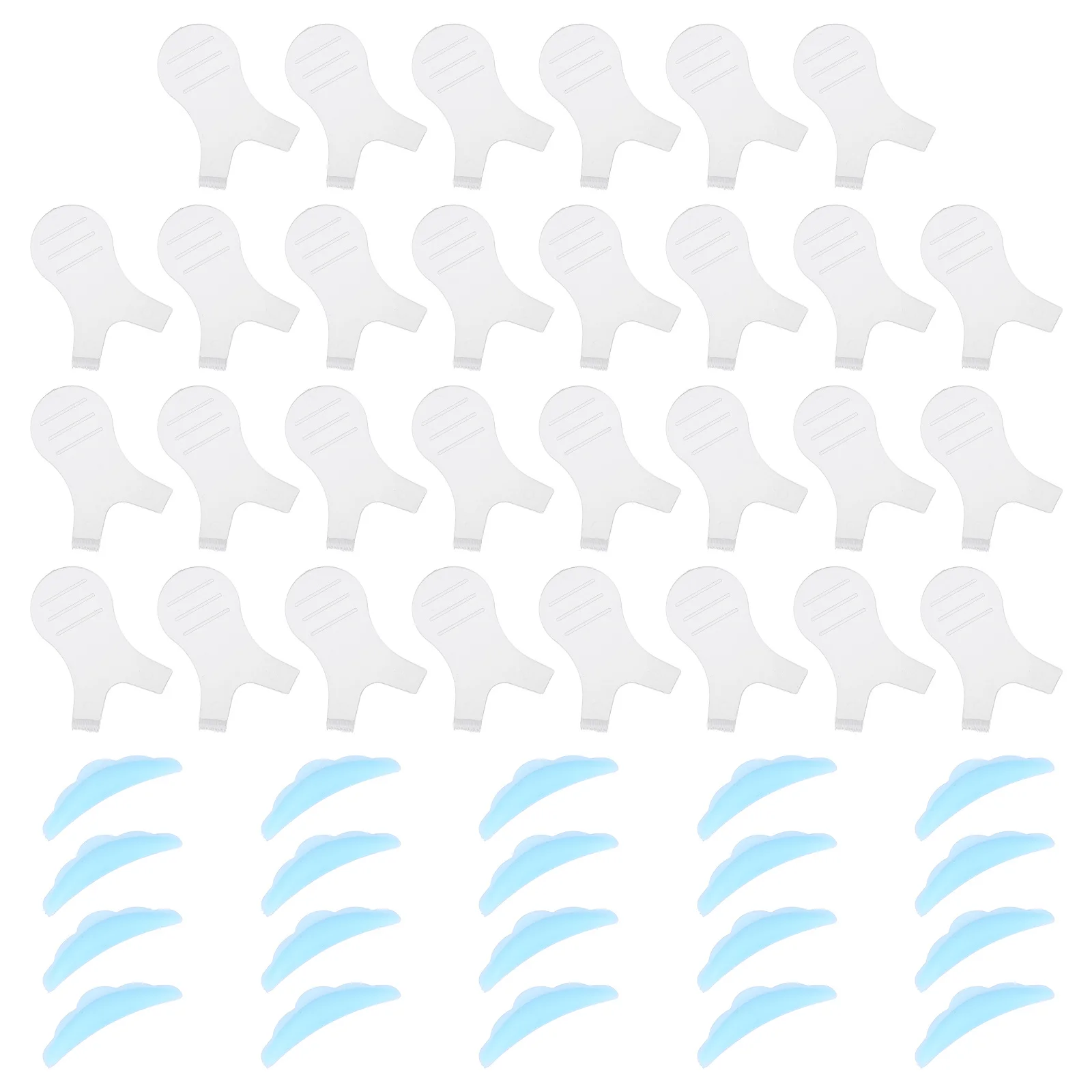 

30pcs Brush Silicone Lash Lift Tool Perm Gaskets For Eyelash Perming Lash Perm Separator False Eyelash Patches