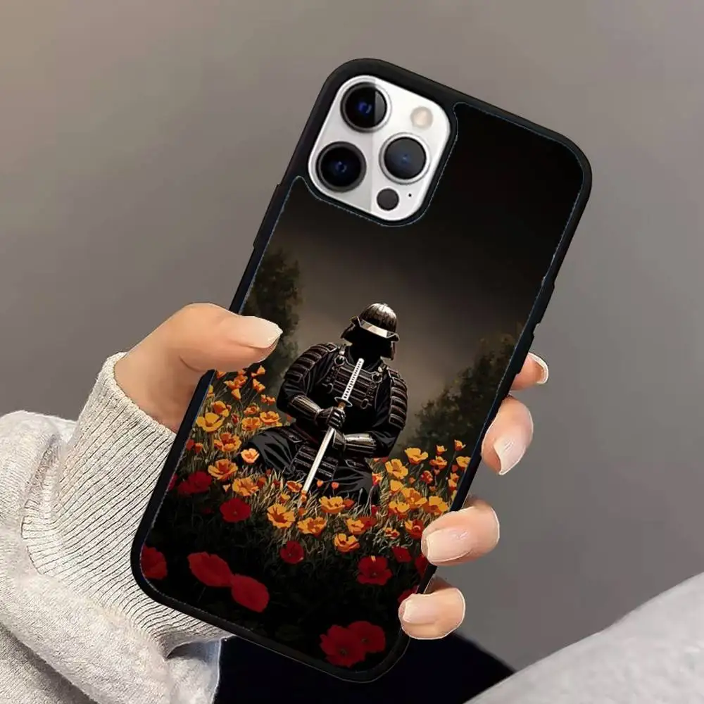 حافظة هاتف يابانية G-Ghost Face S-Samurai لهاتف iPhone 16,15,14,13,12,11,Pro,Max,Plus,Mini,Magsafe,حافظة شحن لاسلكية مغناطيسية #5