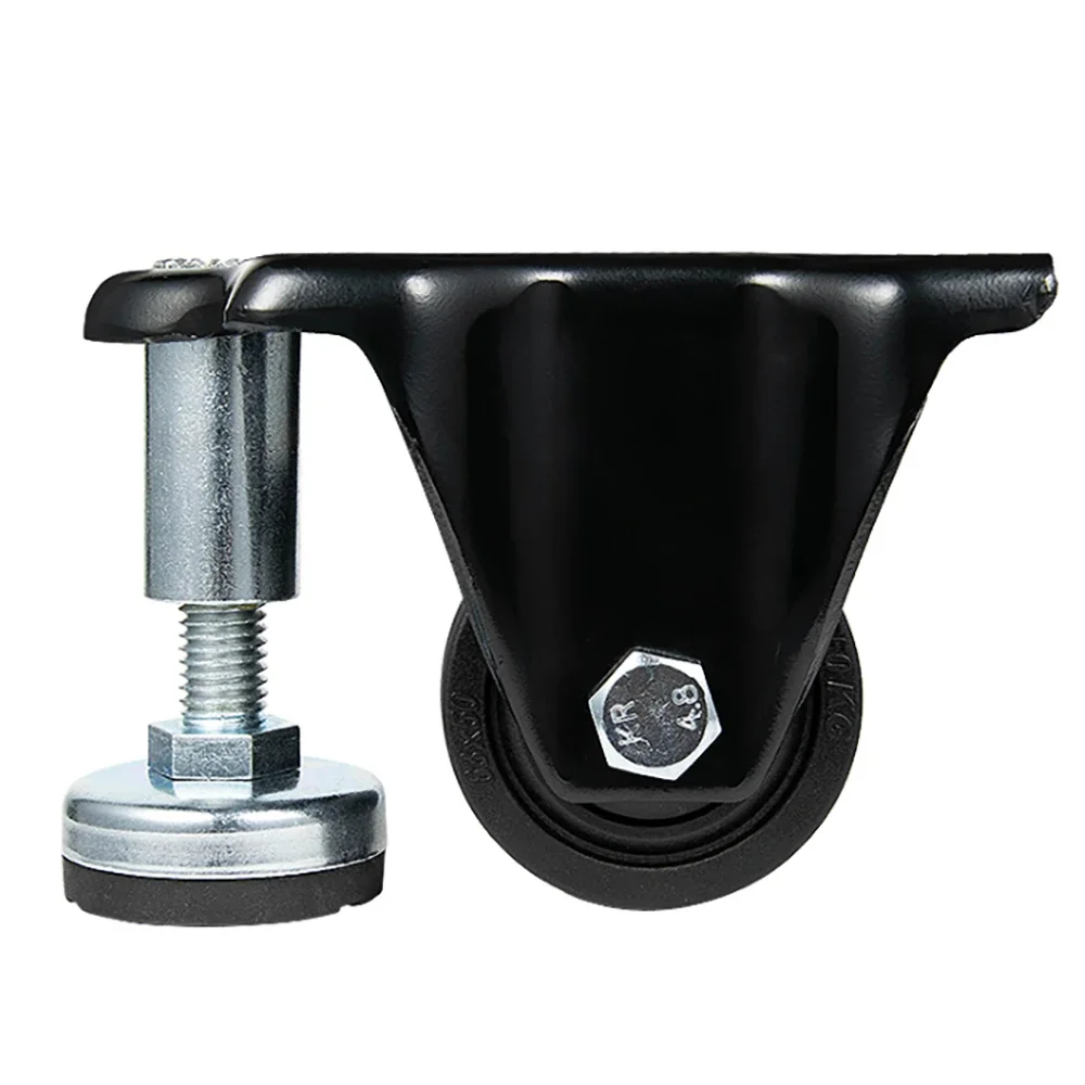 

1Pcs 2.5/3-Inch Nylon Universal Wheels Adjustable Casters Pulleys Heavy-Duty Machinery Parts Industrial With Horizontal Support